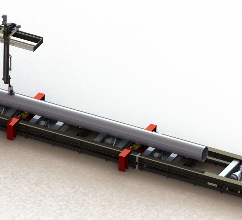 Pipe Marking & Weighing Machine